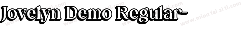 Jovelyn Demo Regular字体转换